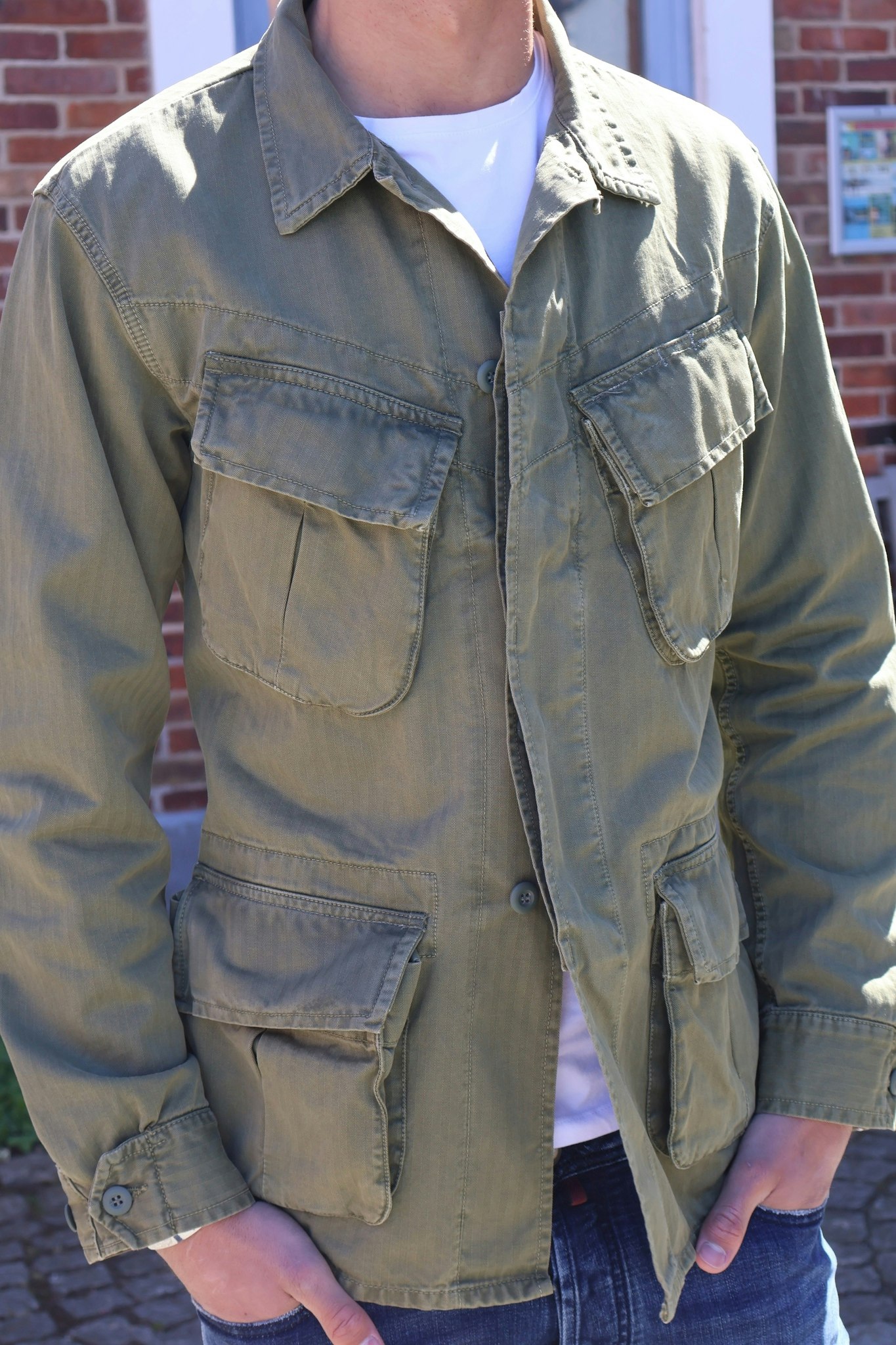 Chesapeakes - Jungle Jacket Intrepid hbt - Military green