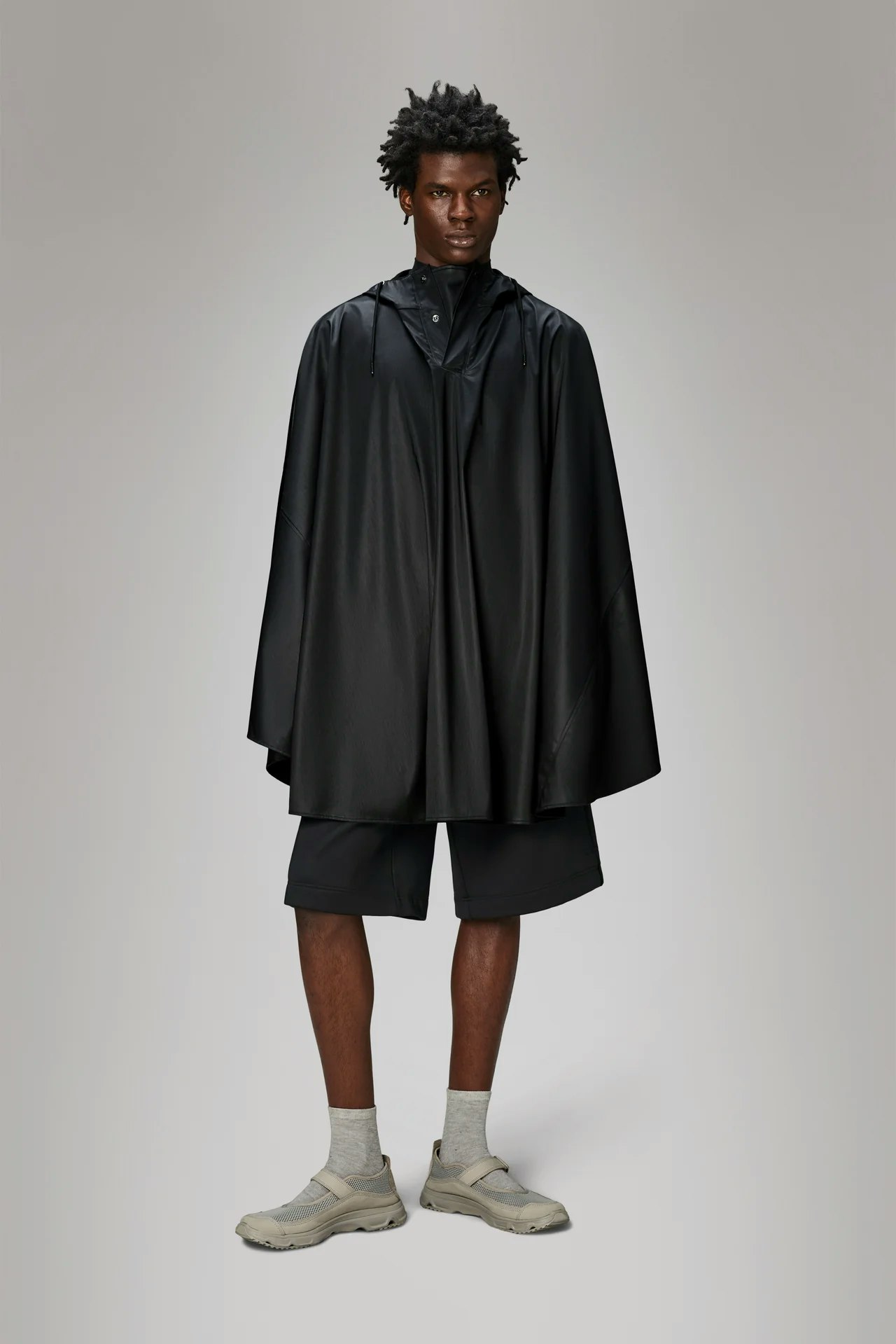 Rains - Unisex Cape - Black Grain