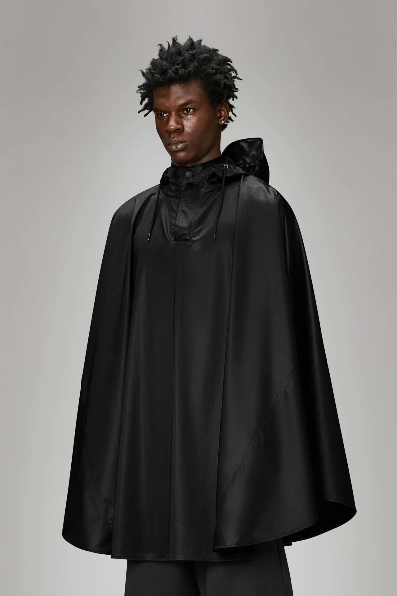 Rains - Unisex Cape - Black Grain