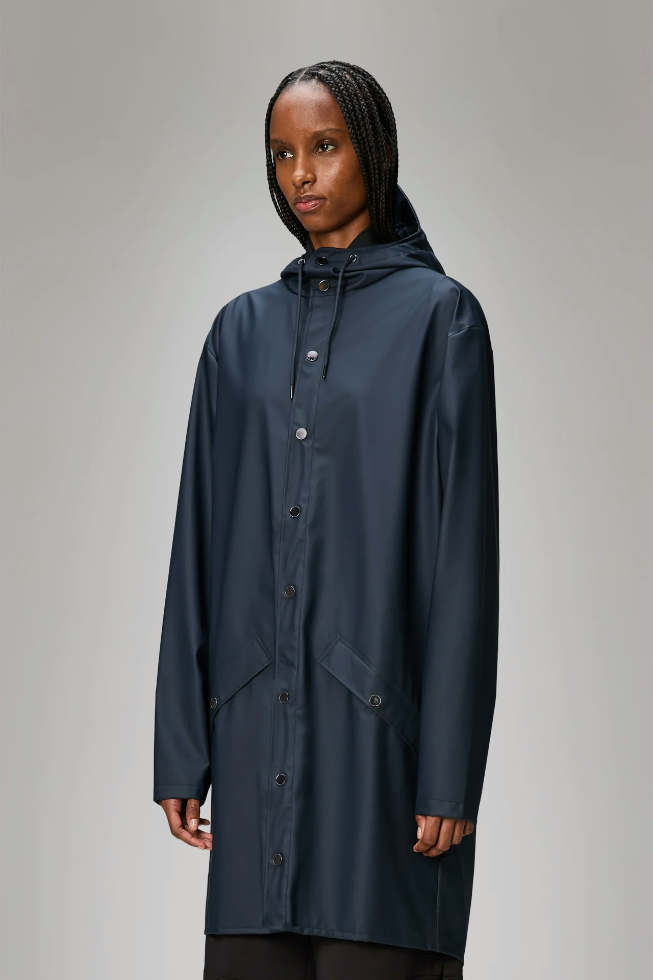 Rains -  Unisex Long Jacket - Navy