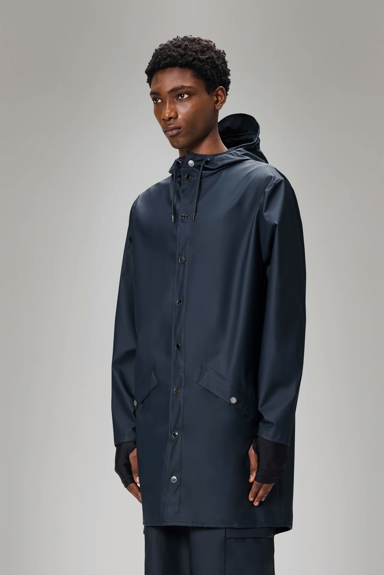 Rains -  Unisex Long Jacket - Navy