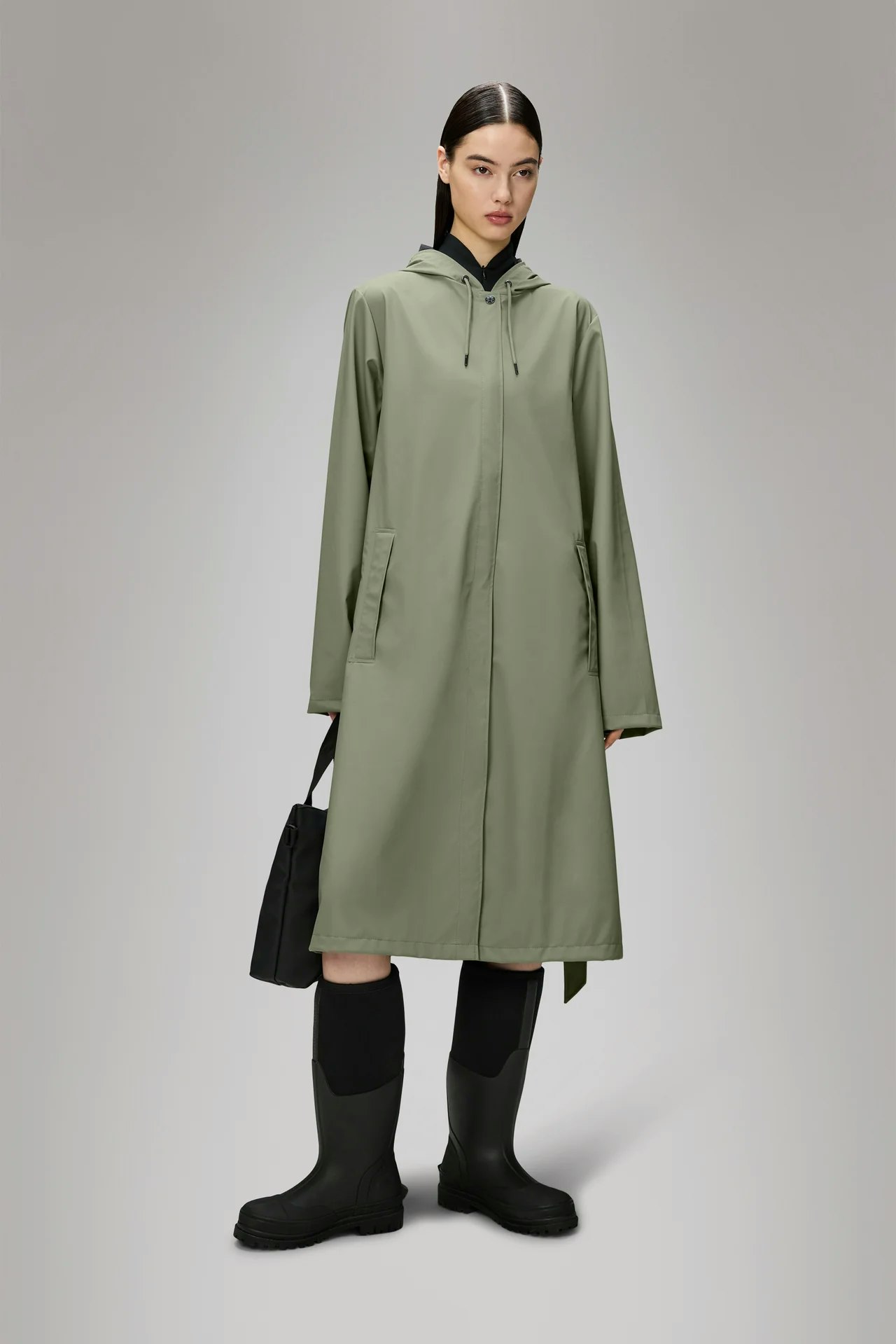 Rains -  A-Line Longer W Jacket - Drift