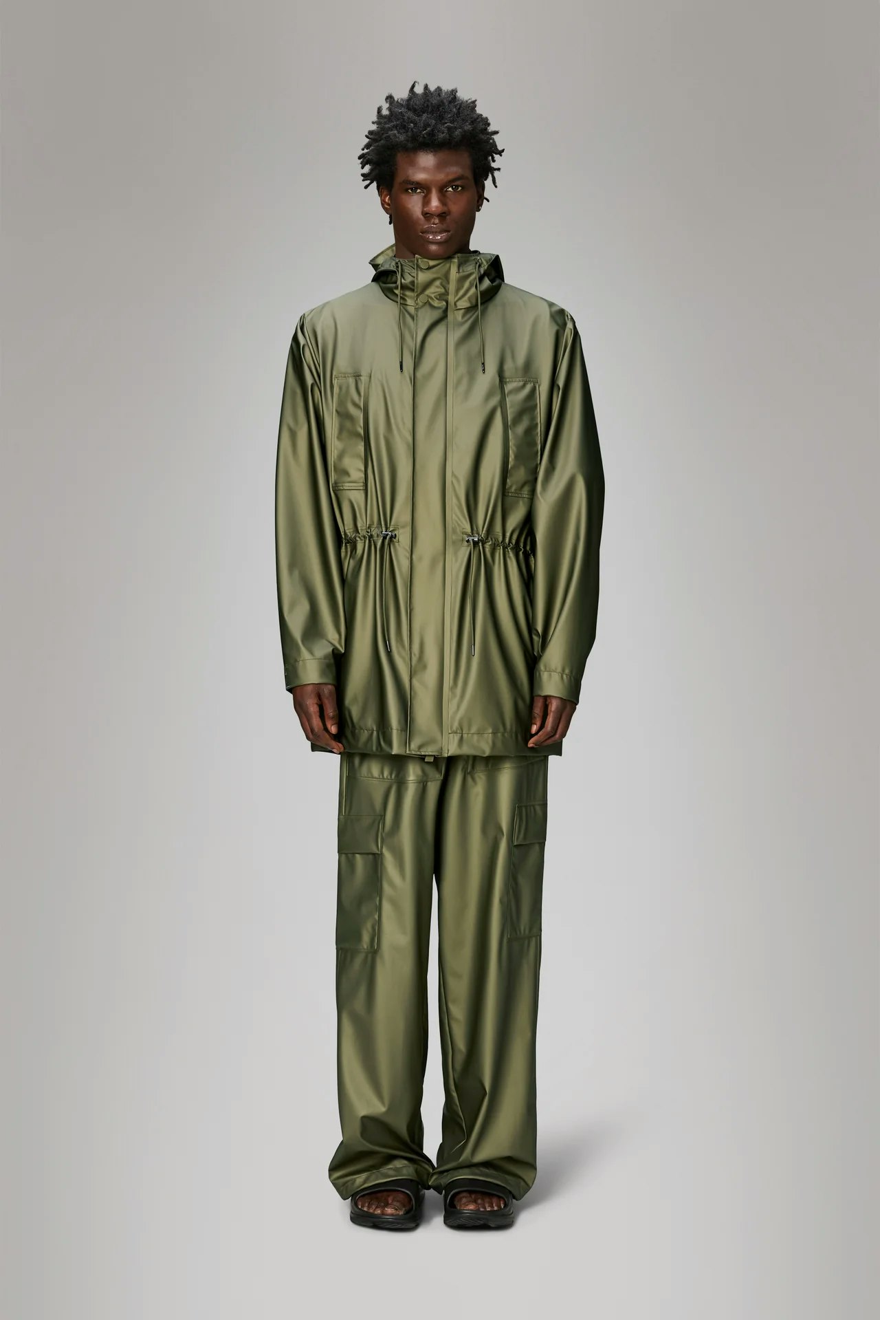 Rains - Bold Long Jacket - Revel