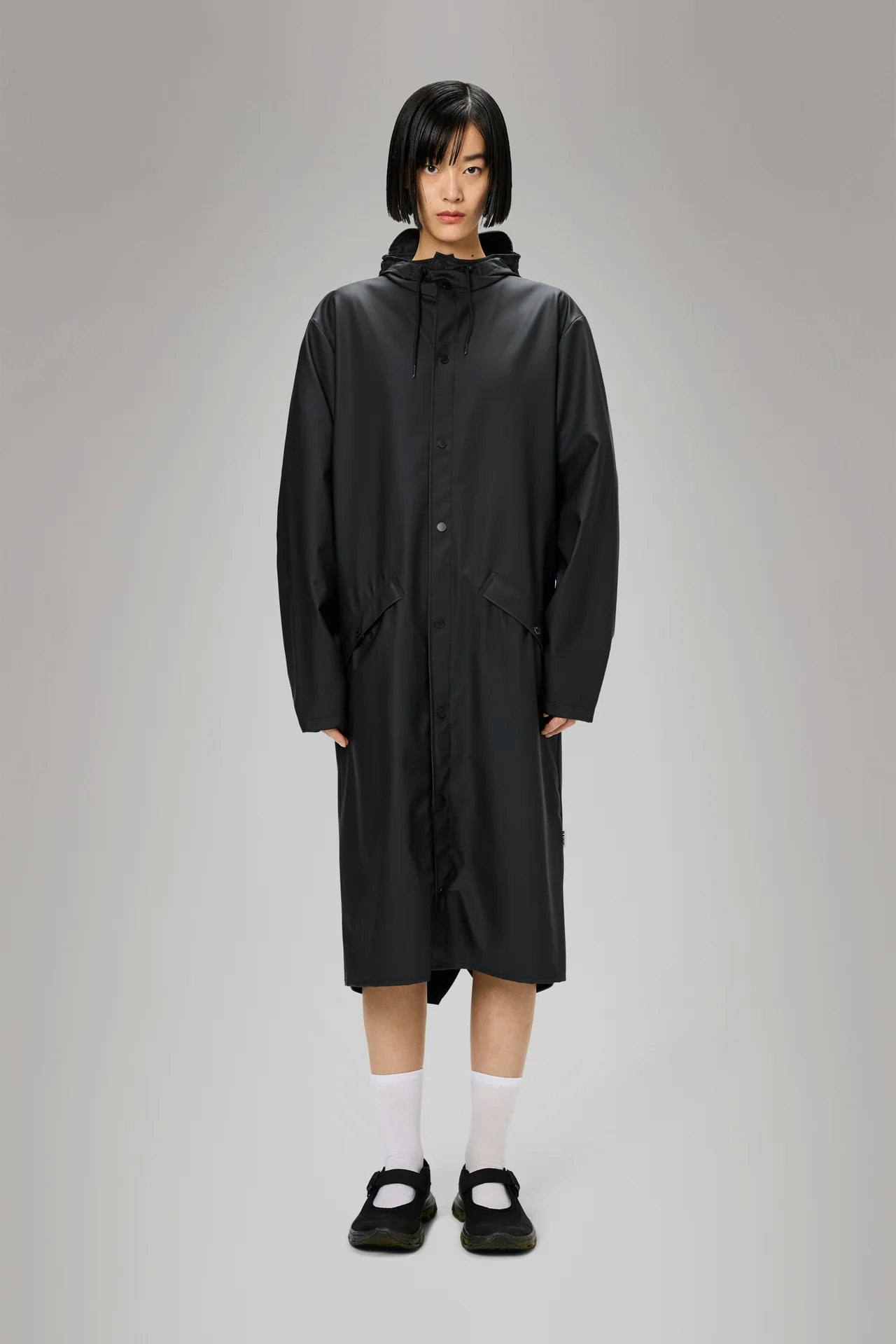 Rains - Unisex Longer Jacket - Black
