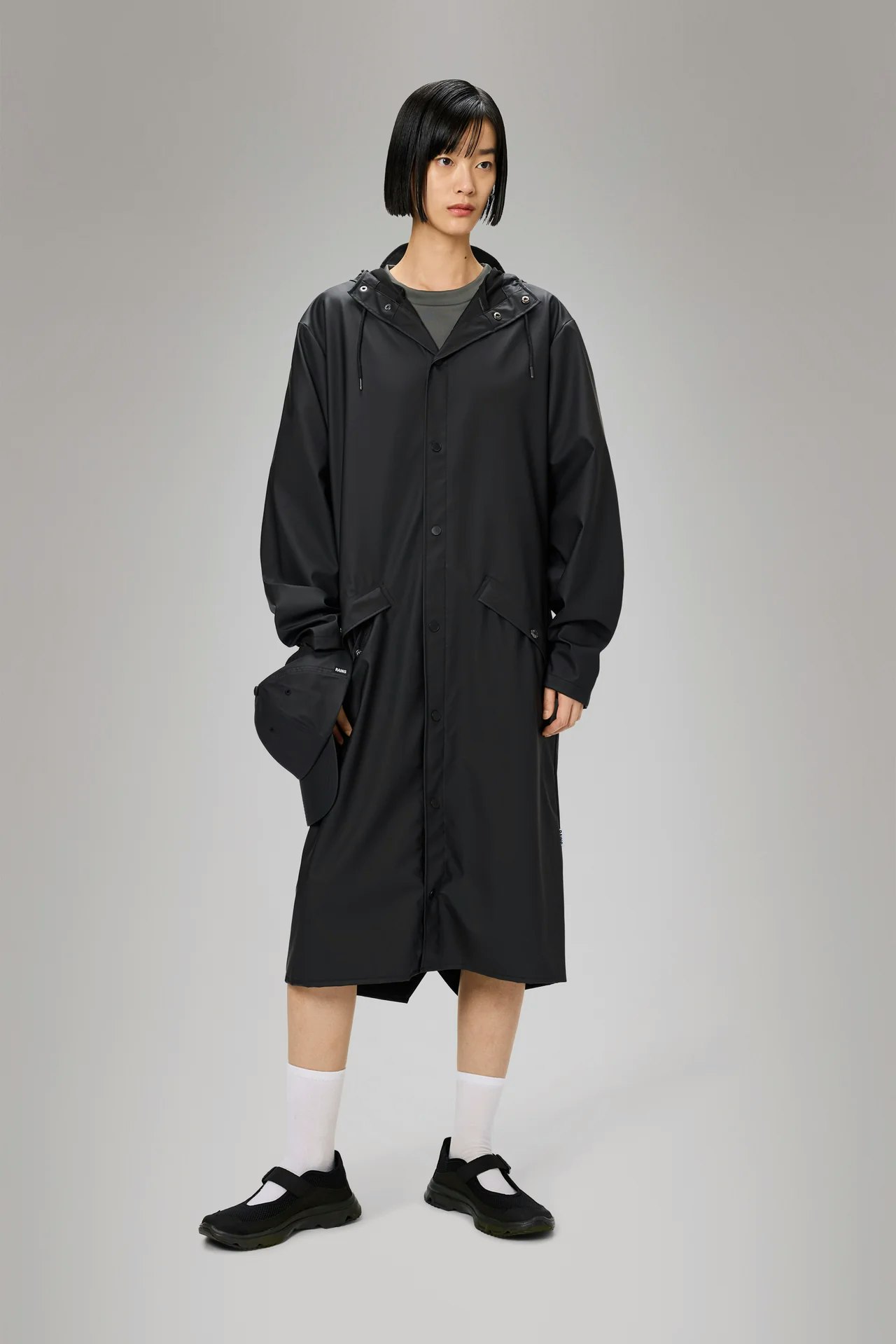 Rains - Unisex Longer Jacket - Black