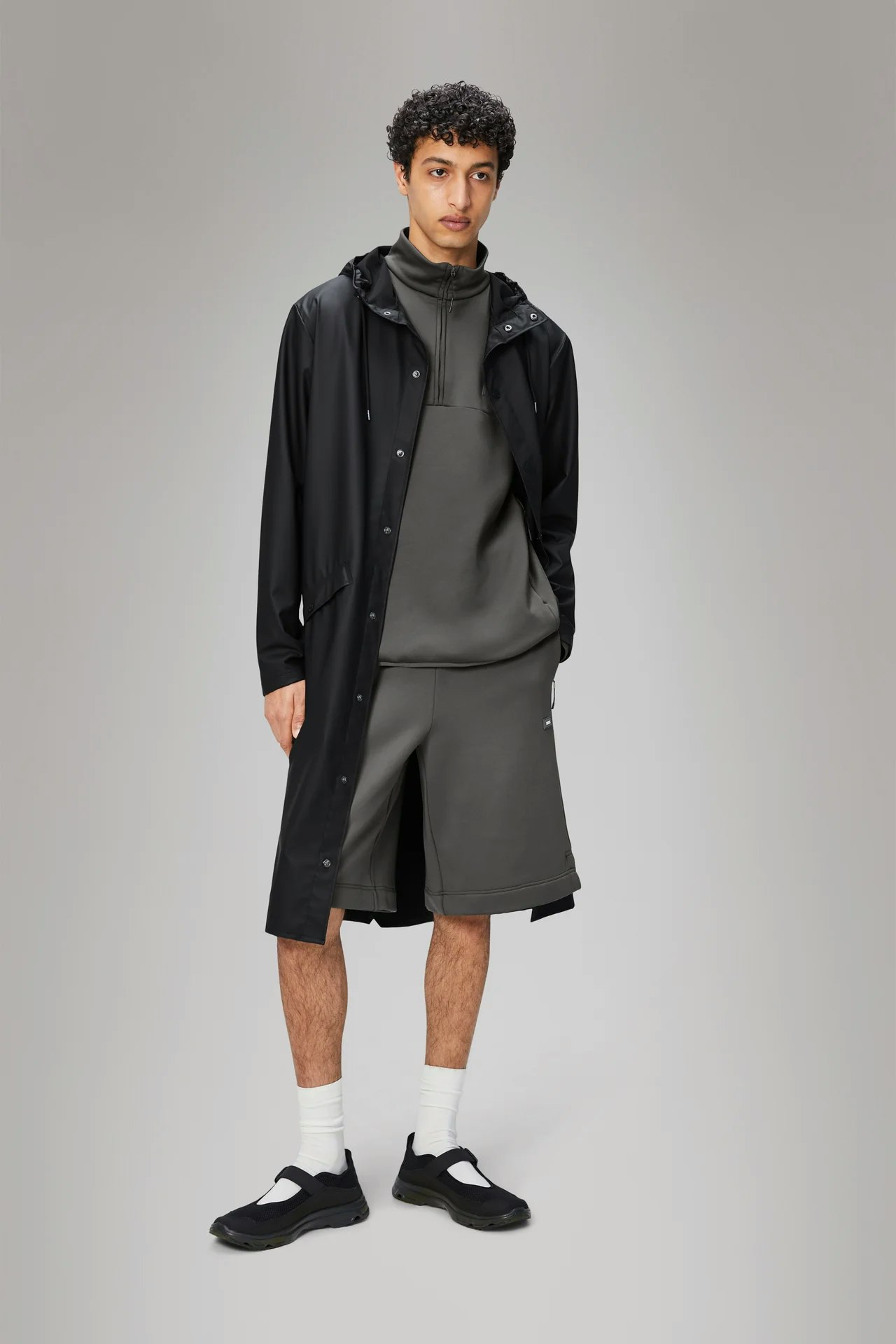 Rains - Unisex Longer Jacket - Black