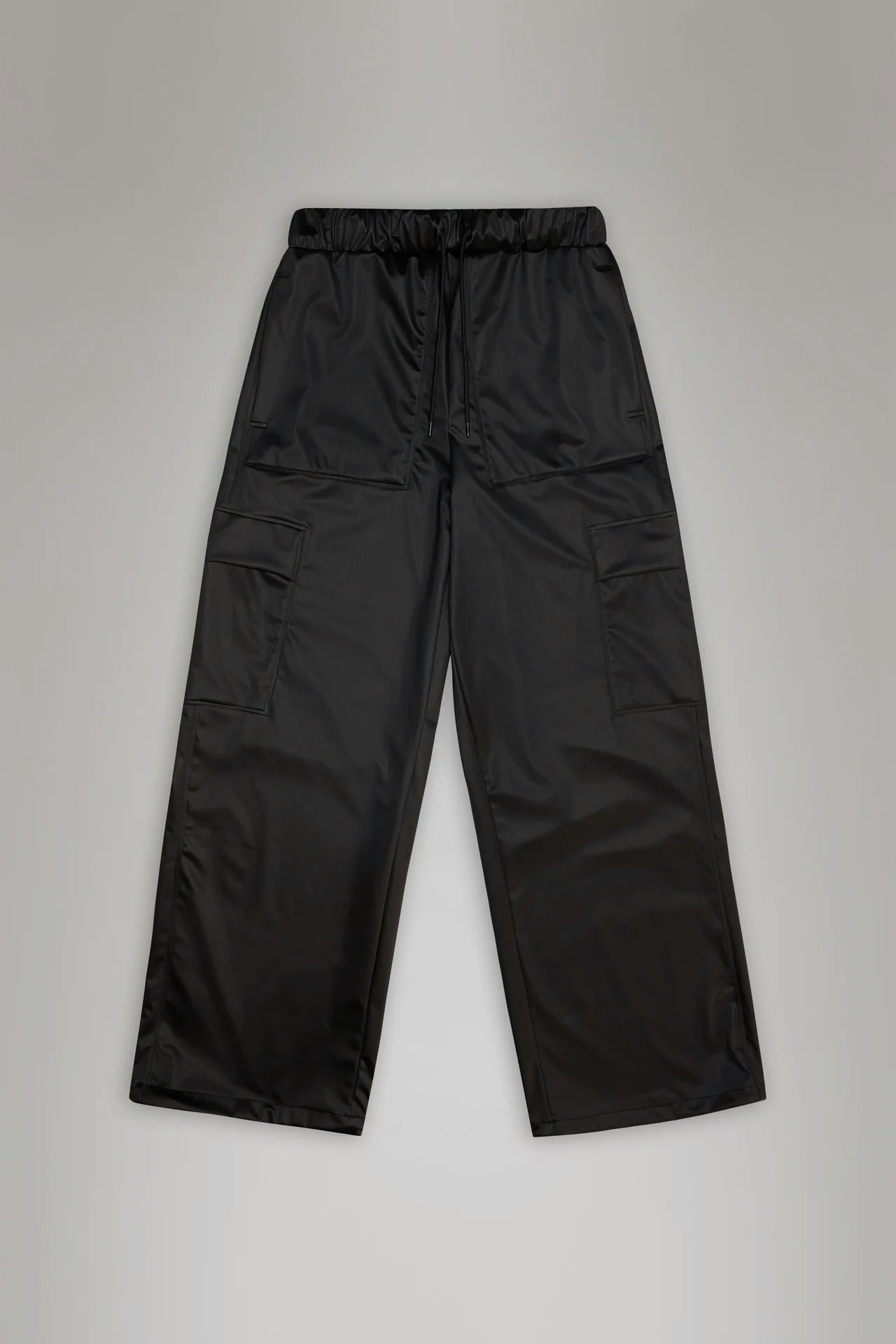 Rains - Unisex Cargo Rain Pants Wide - Black Grain