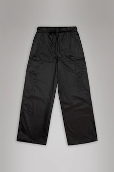 Rains - Unisex Cargo Rain Pants Wide - Black Grain