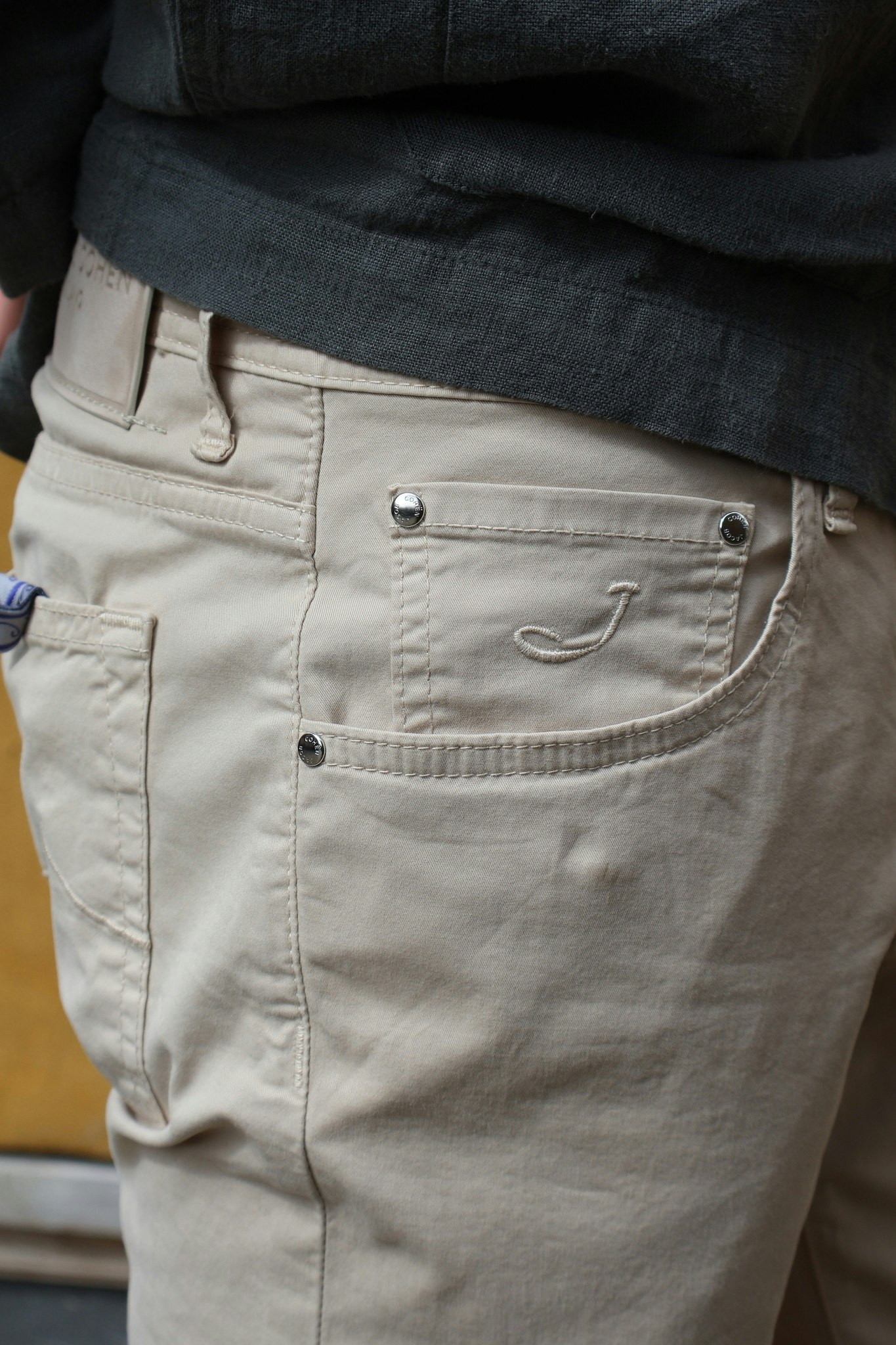 Jacob Cohën - Nick Slim Fit - Light Beige