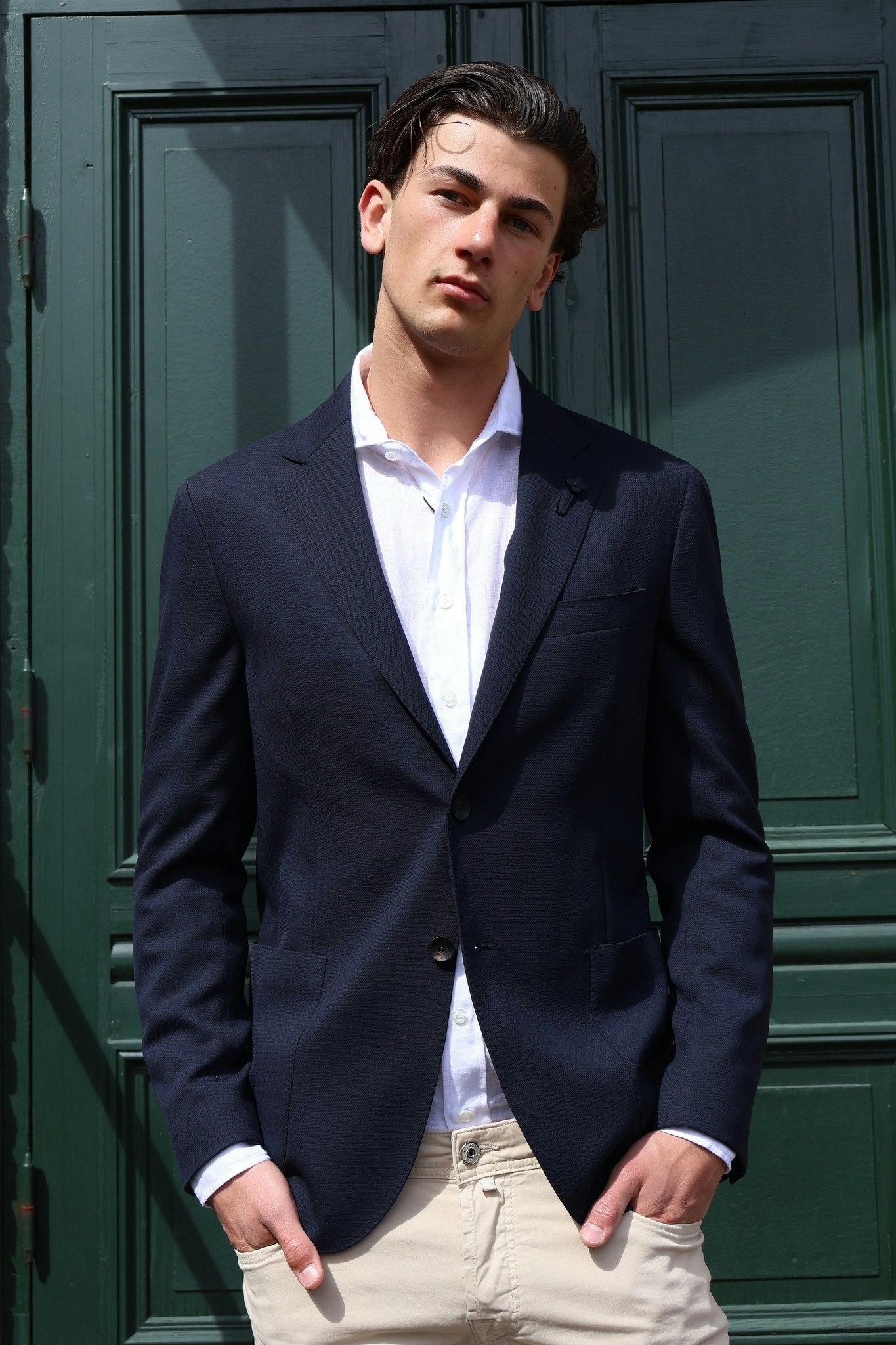 Lardini - Wool Blazer - Royal navy