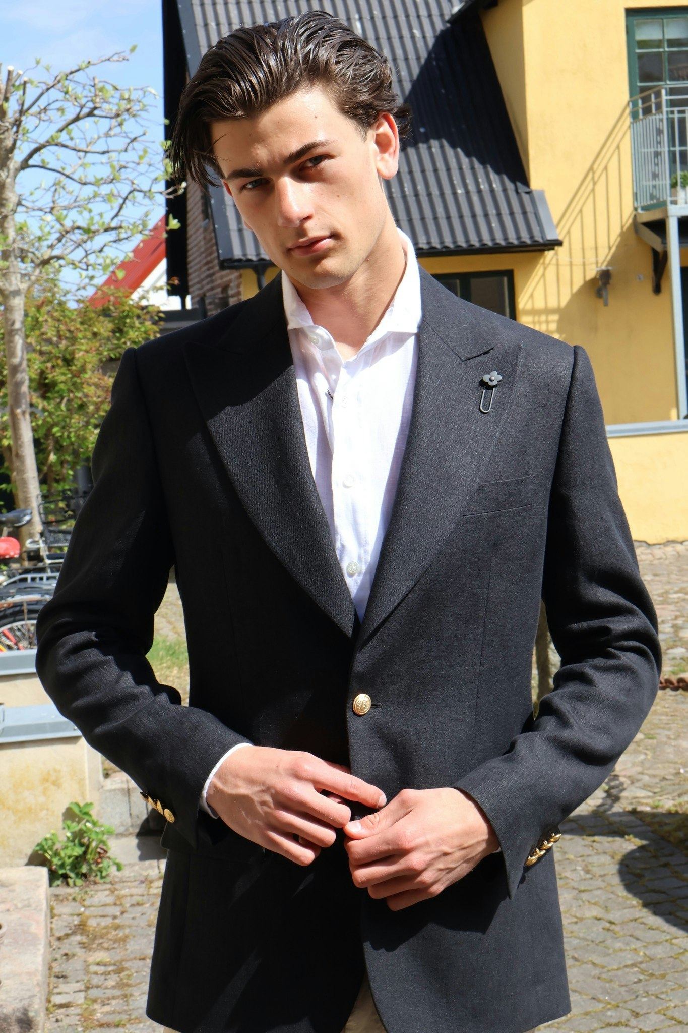 Lardini - Lino Blazer - Black