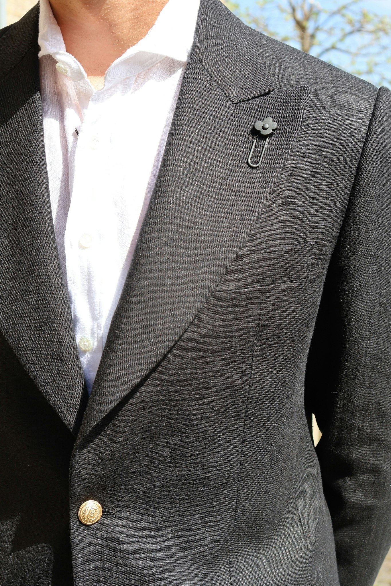 Lardini - Lino Blazer - Black