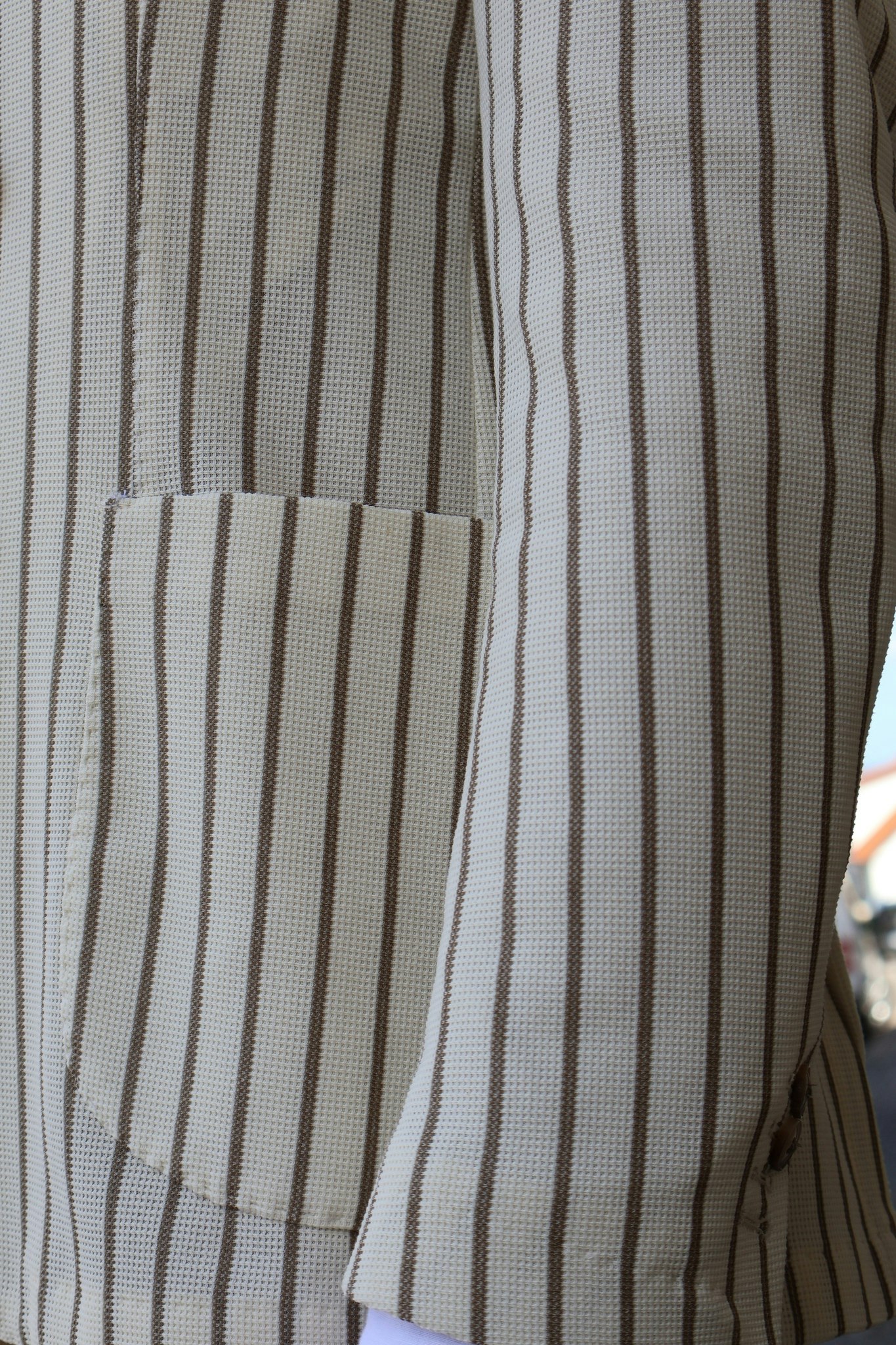 Jerry Key - Diritto - lined white/brown blazer