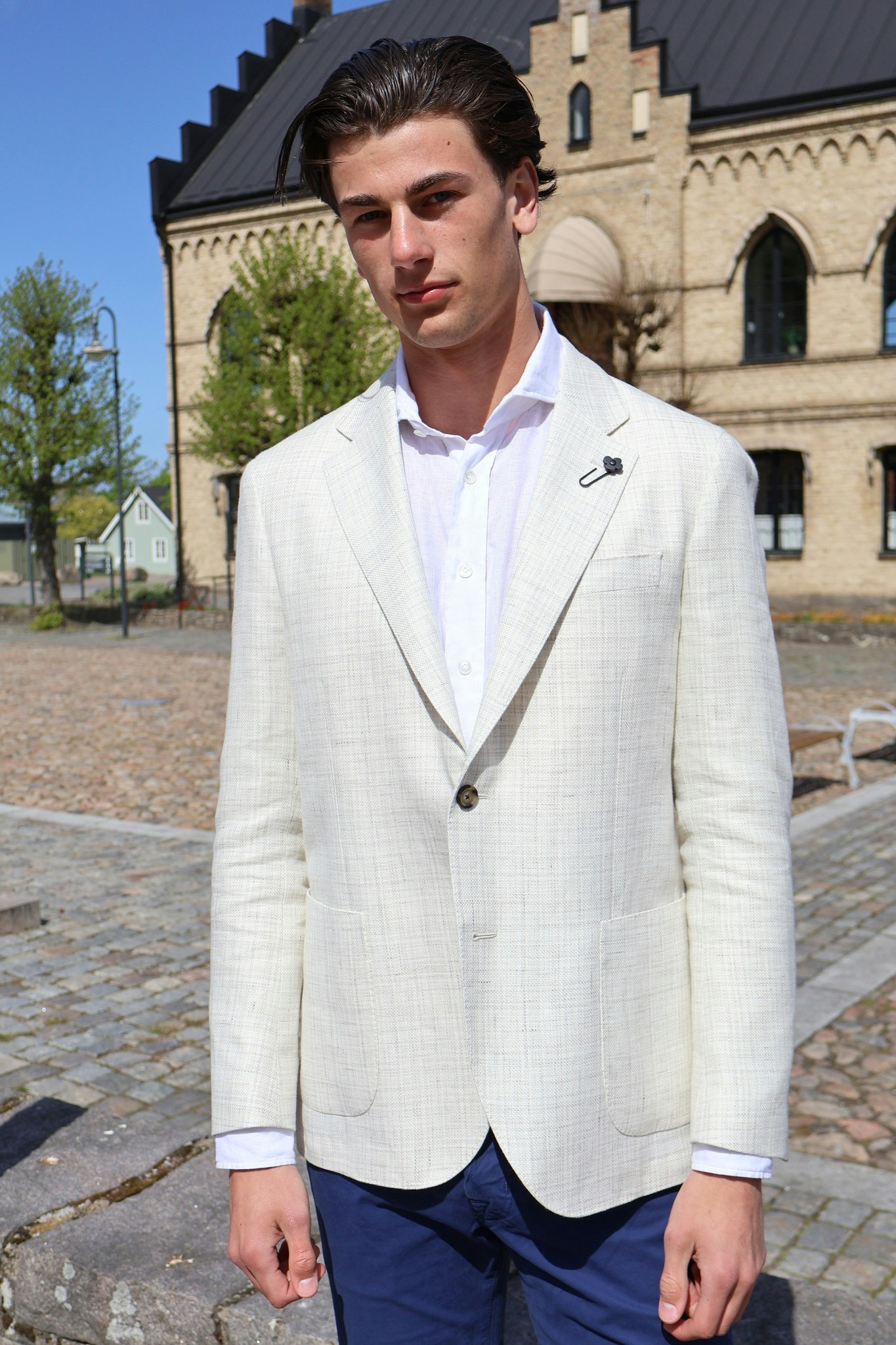 Lardini - Iconic Blazer - Beige melerad