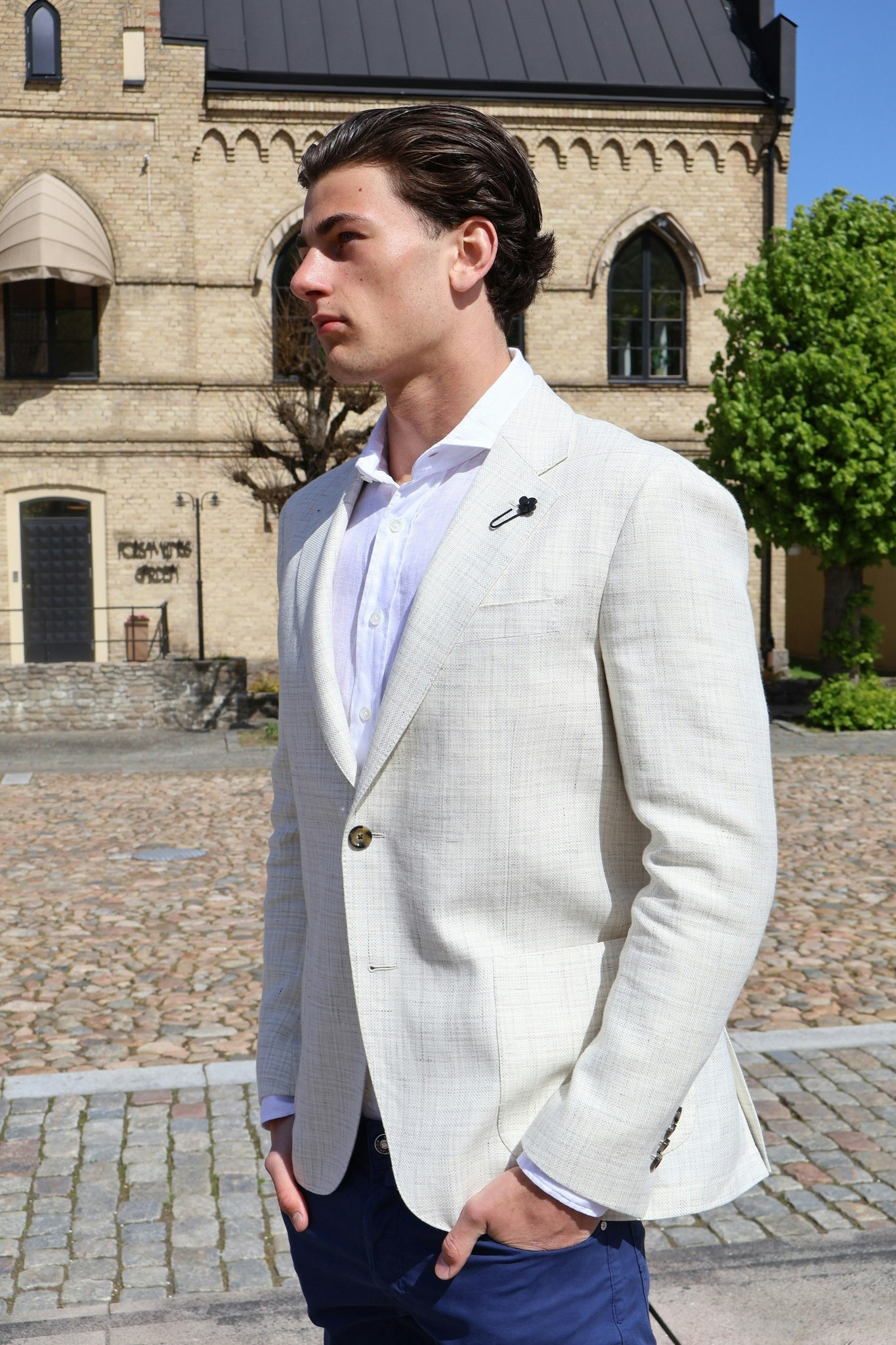 Lardini - Iconic Blazer - Beige melerad