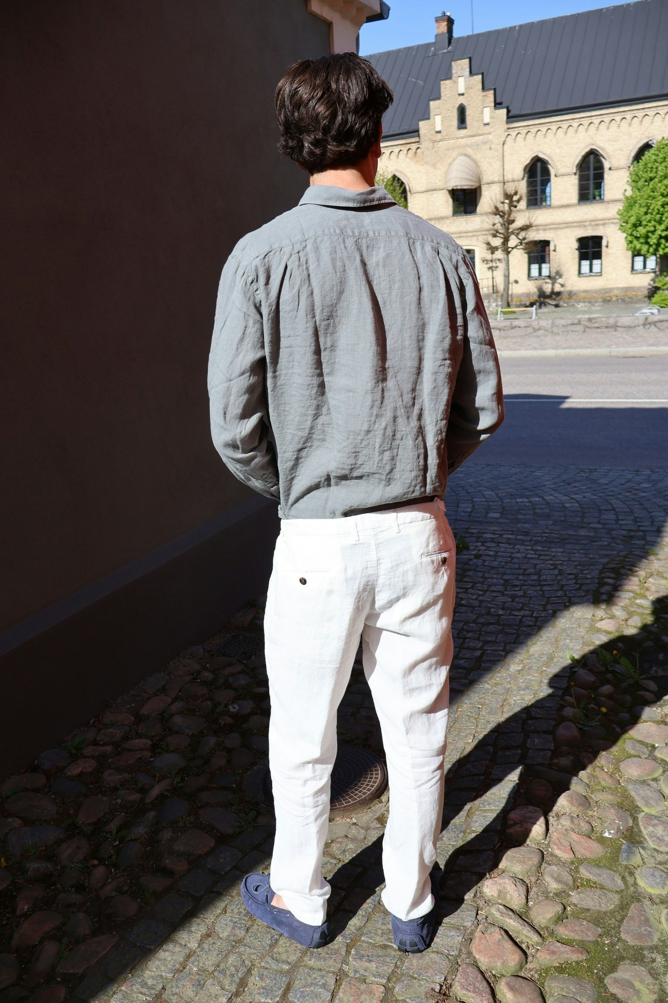 Four.ten - Linen pants - white