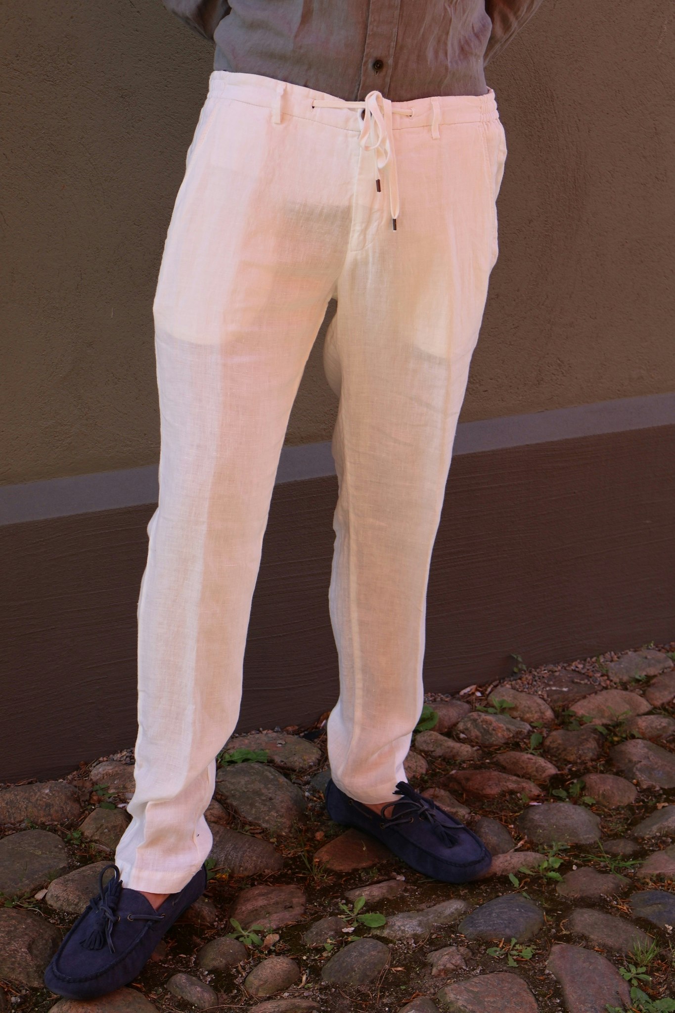 Four.ten - Linen pants - white