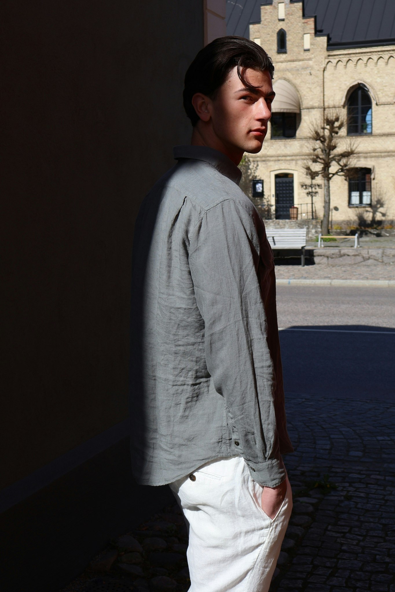 Four.ten - Linen pants - white