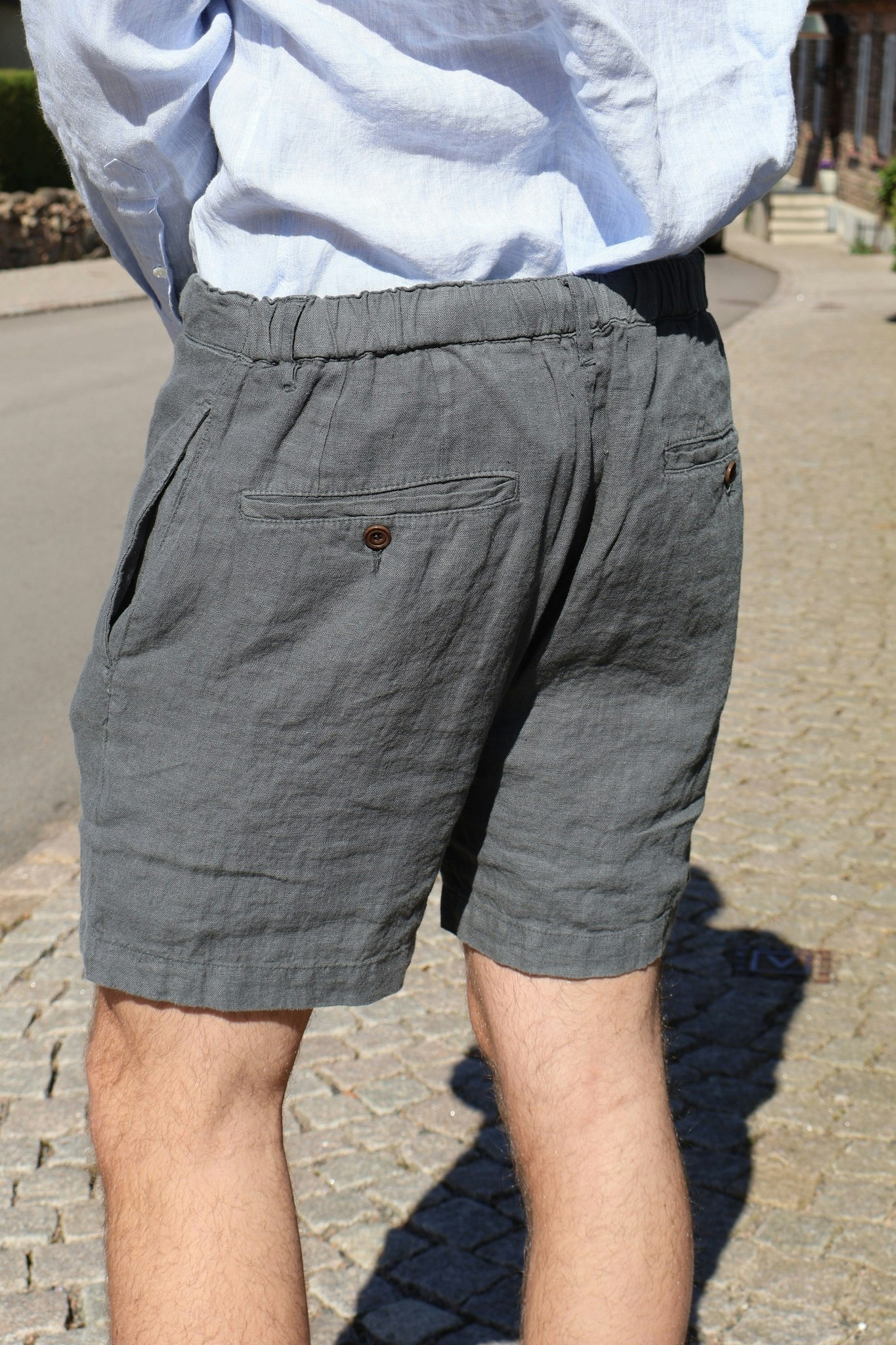 Hartford - Tank Shorts - Grey/Blue