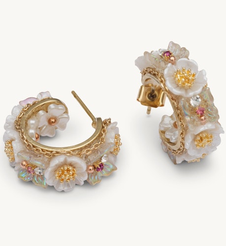 Lily and Rose - HANNAH BUTTERFLY EARRINGS – IVORY / GOLD