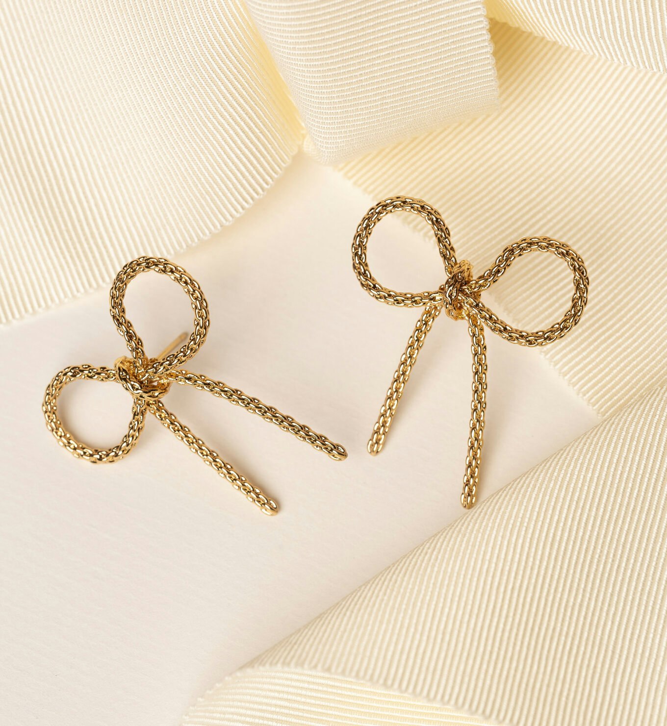 Lily and Rose -  MAXIMA BOW EARRINGS – GOLD