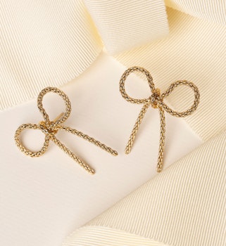Lily and Rose -  MAXIMA BOW EARRINGS – GOLD