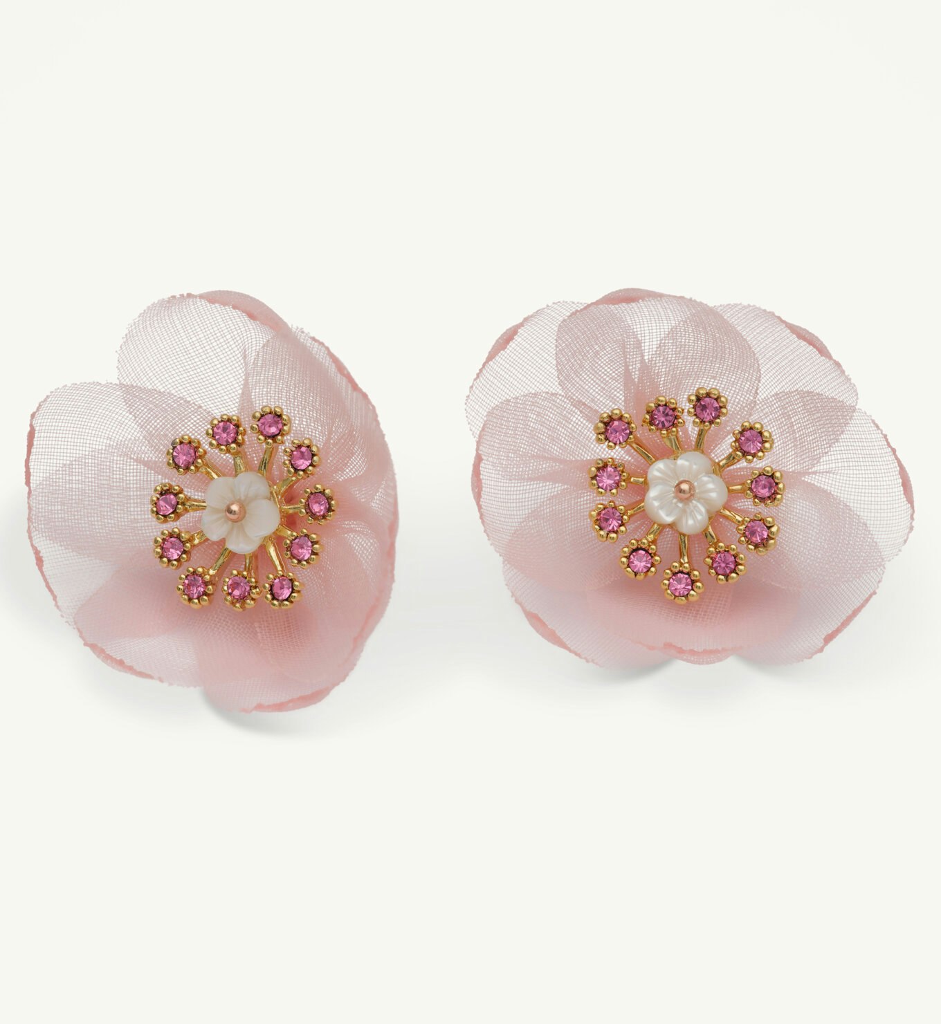Lily and Rose -  ORGANZA BOTANICAL EARRINGS – ORCHID
