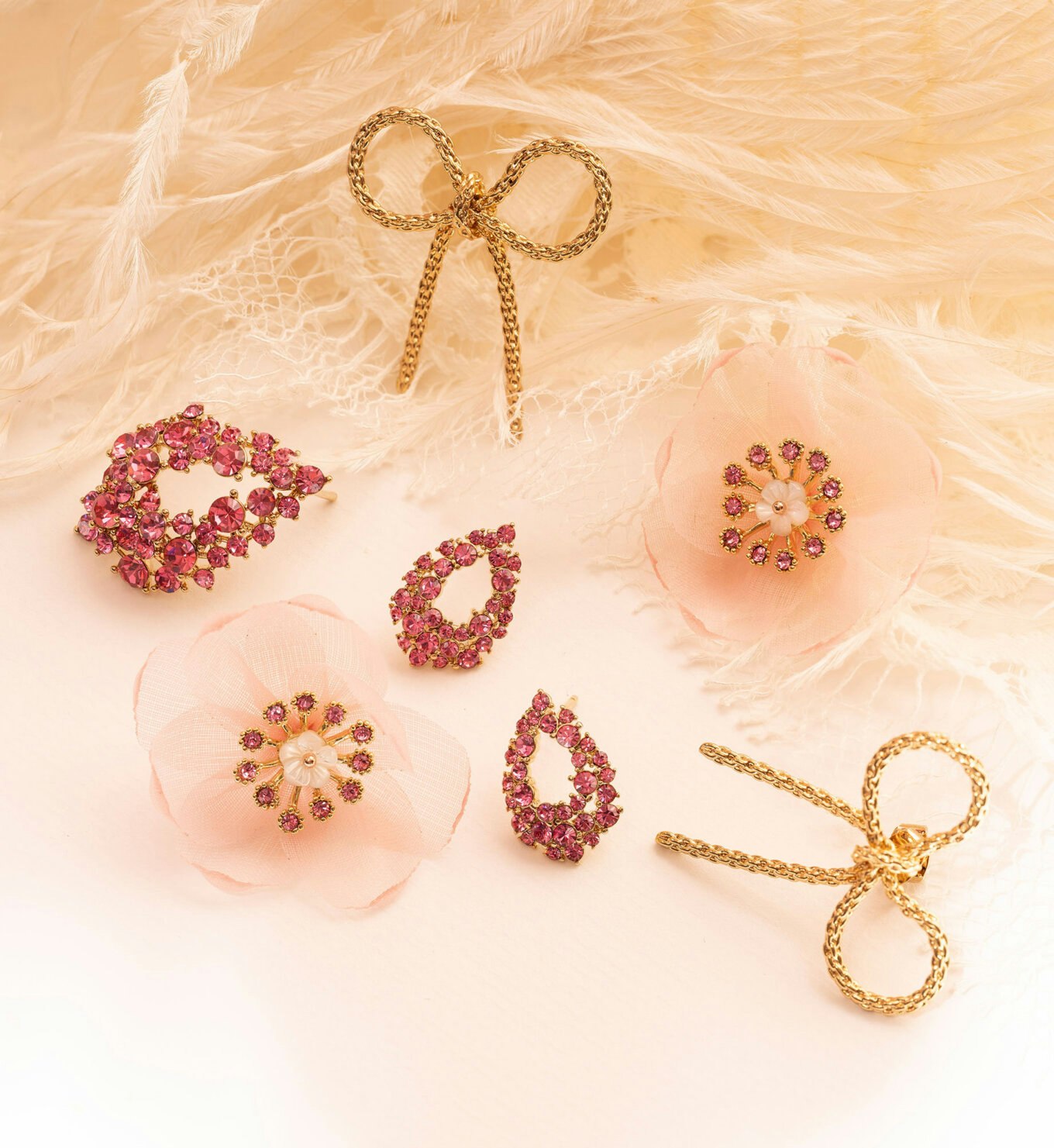 Lily and Rose -  ORGANZA BOTANICAL EARRINGS – ORCHID