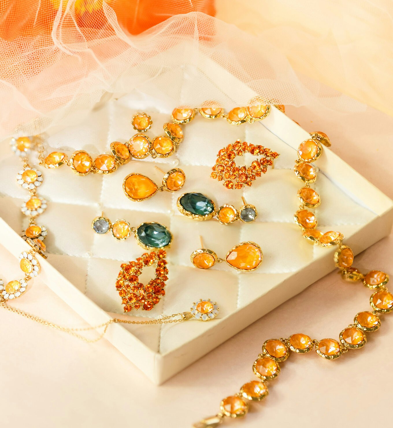 Lily and Rose -  ALICE EARRINGS – MANDARINE
