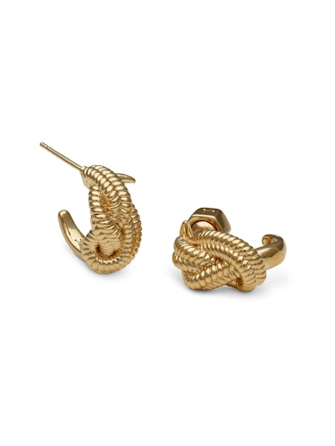 Ylva Li - PETITE YVES KNOT EARRINGS – Gold
