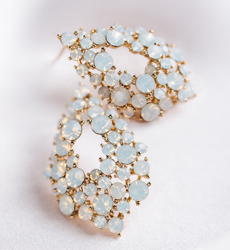 Lily and rose - ALICE EARRINGS – WHITE OPAL