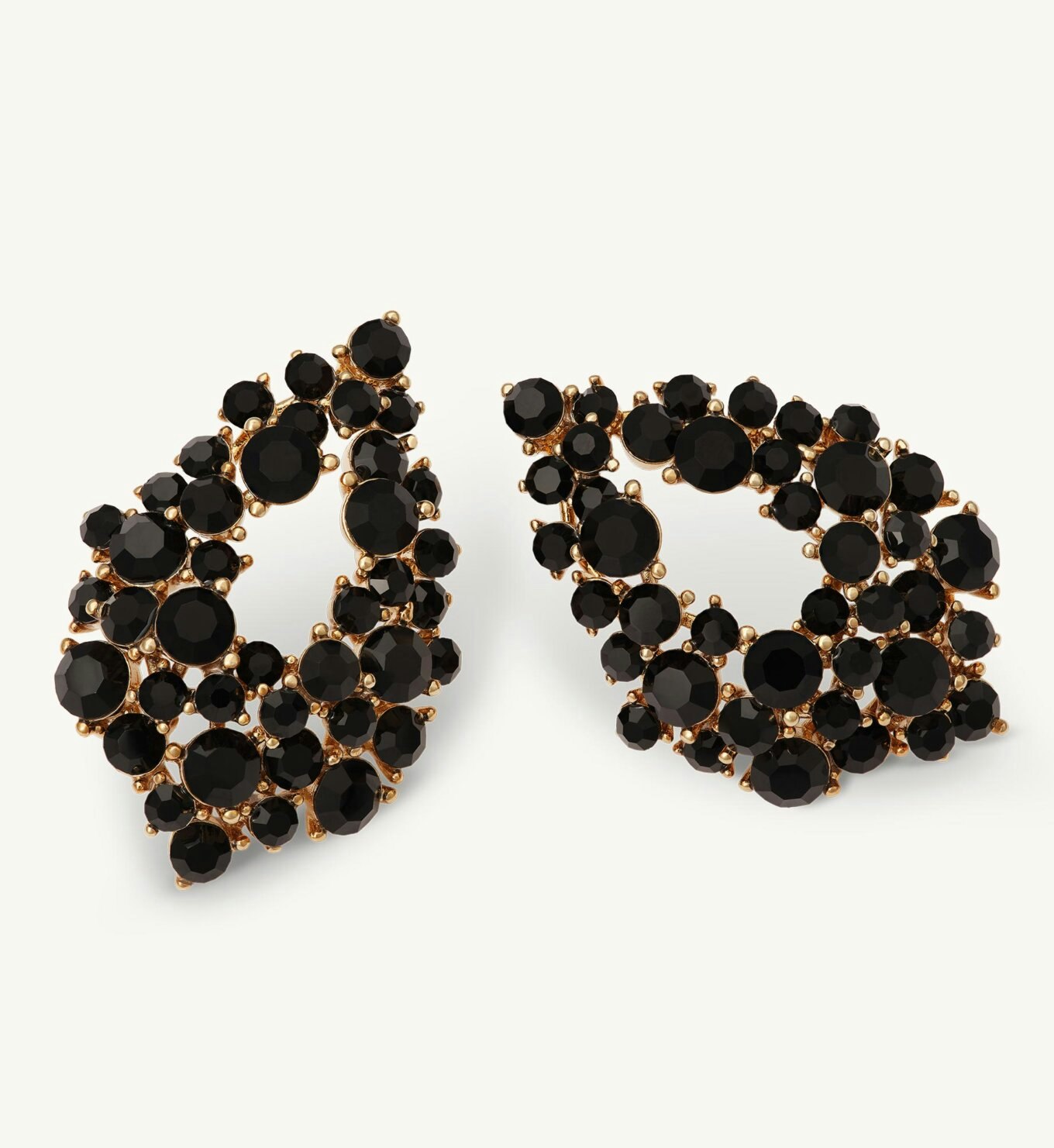 Lily and Rose - ALICE EARRINGS – JET (GOLD)