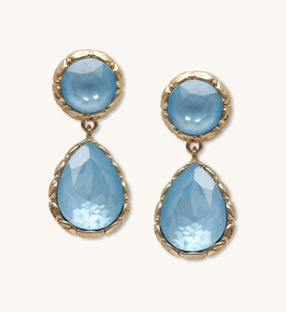 Lily and Rose - Victoria raindrop earrings - Sky blue