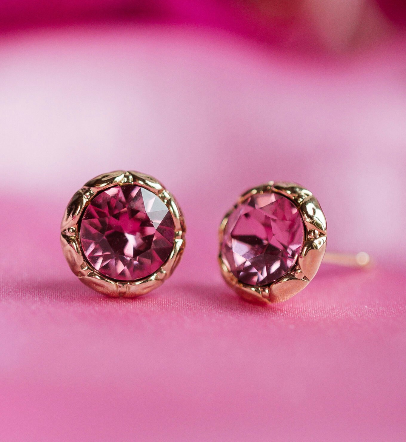 Lily and rose - Miss Victoria earrings - Dark rose