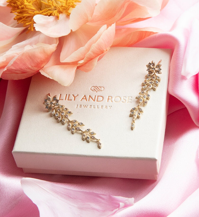 Lily and Rose - PETITE LAUREL EARRINGS – WATERCOLORS
