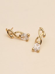 Ylva Li - EDDA EARRINGS – CRYSTAL