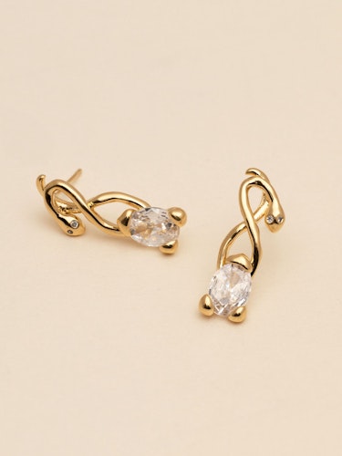 Ylva Li - EDDA EARRINGS – CRYSTAL