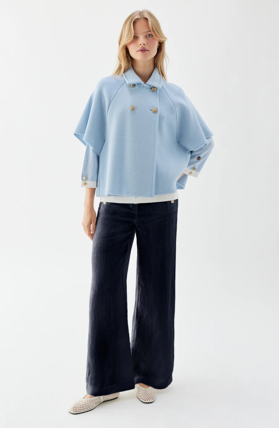 Busnel - GERTRUDE CAPE - ICE BLUE