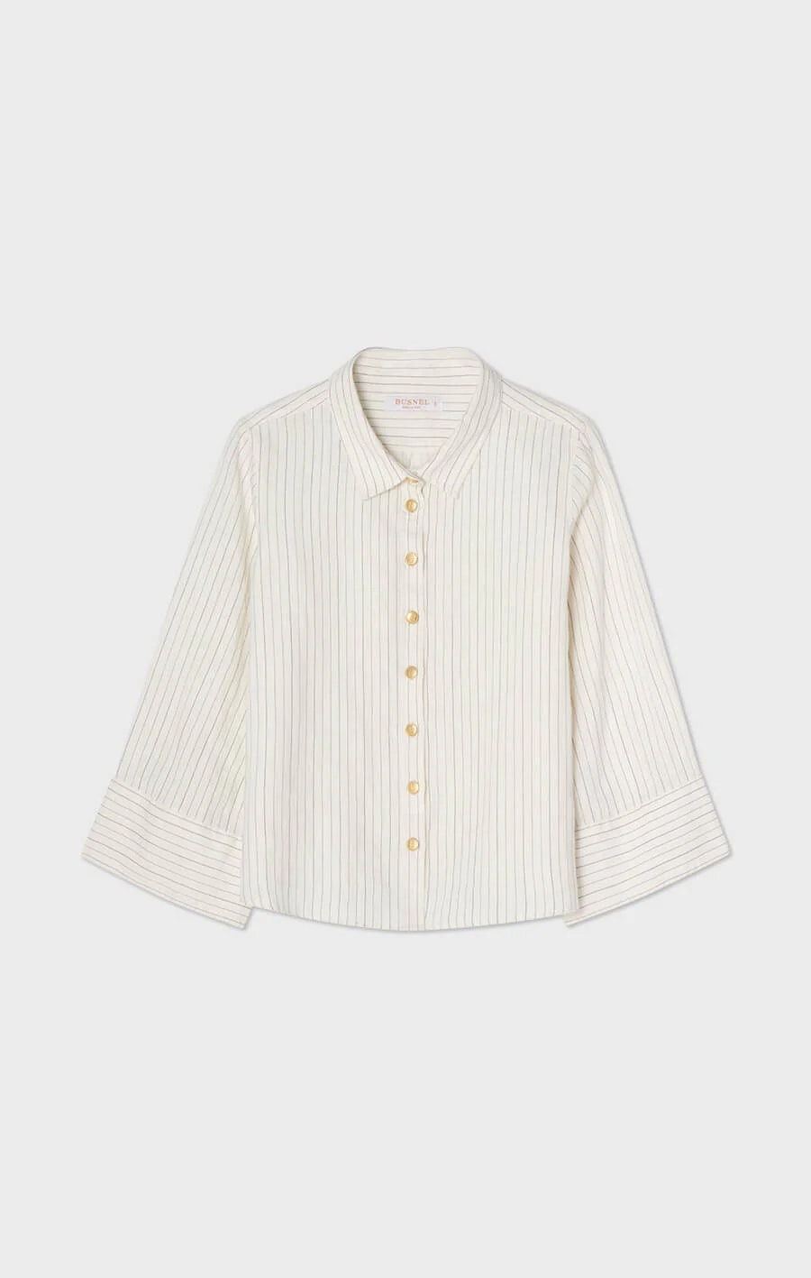 Busnel - ROMY STRIPED SHIRT - ECRU/BLACK