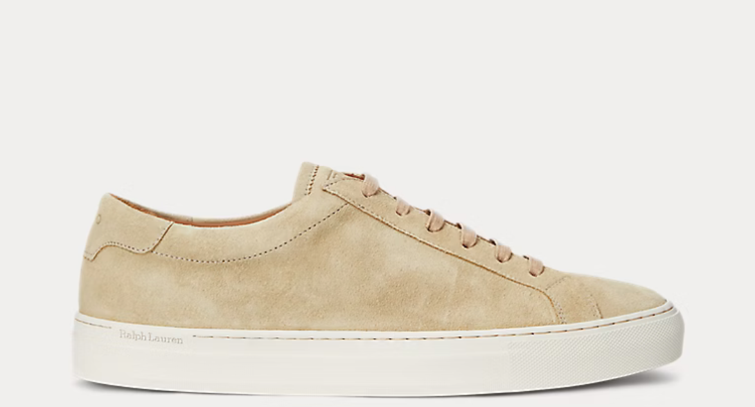 Polo ralph Lauren - Jermain Suede Trainer - Beige