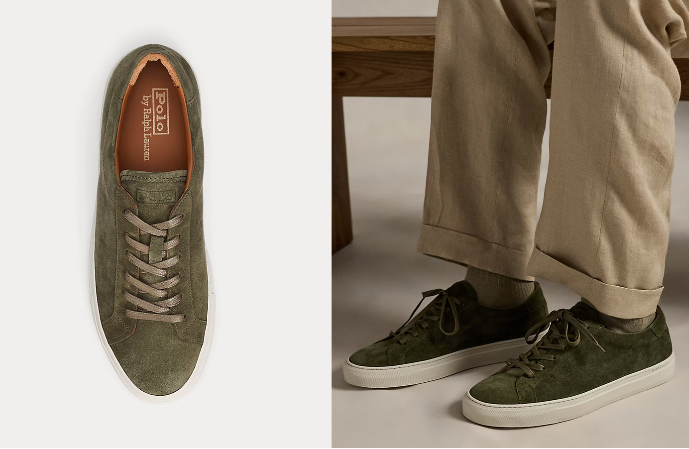 Polo Ralph Lauren - Jermain Suede Trainer - Green