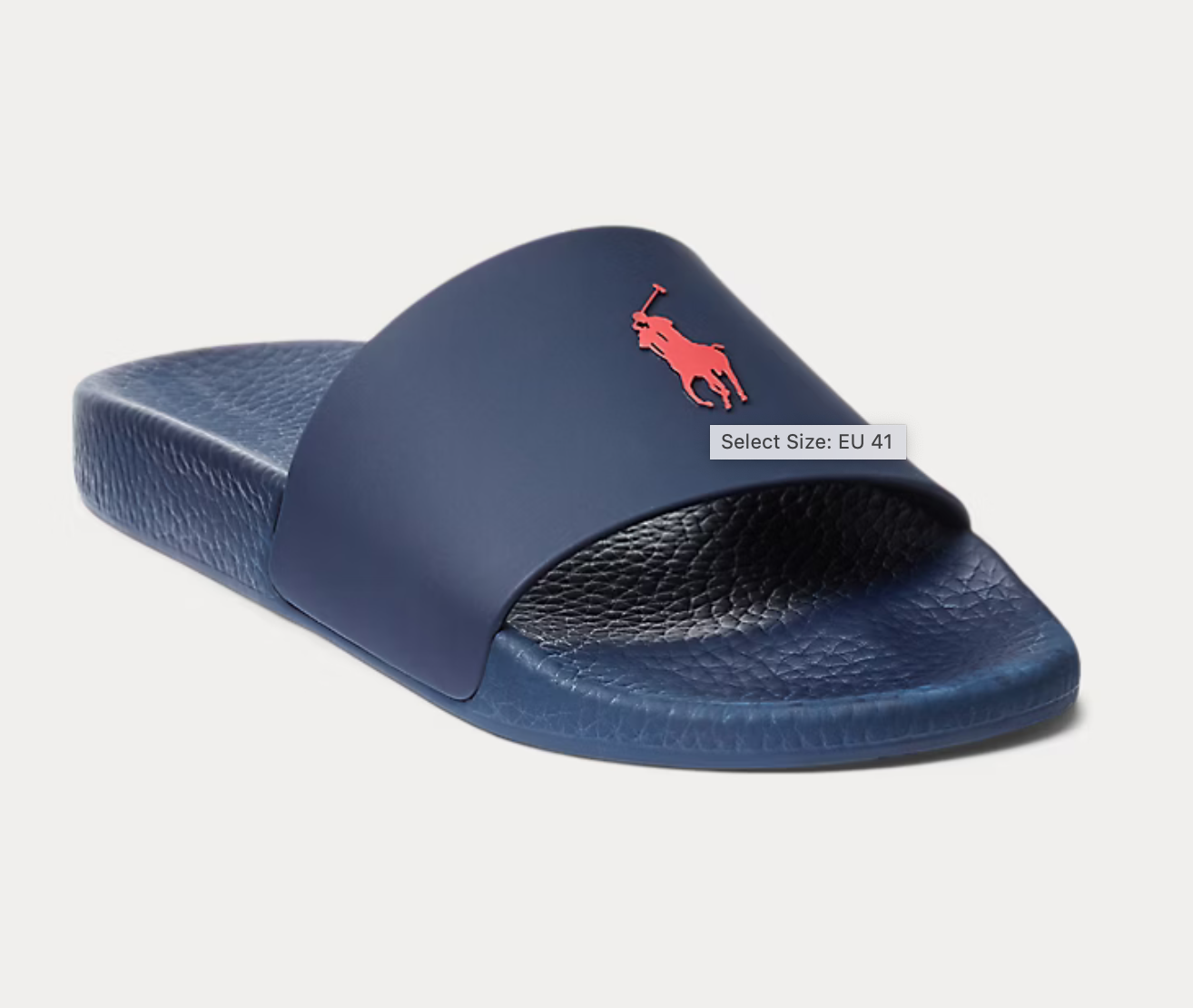 Polo Ralph Lauren - Signature Pony Slide - Navy/red