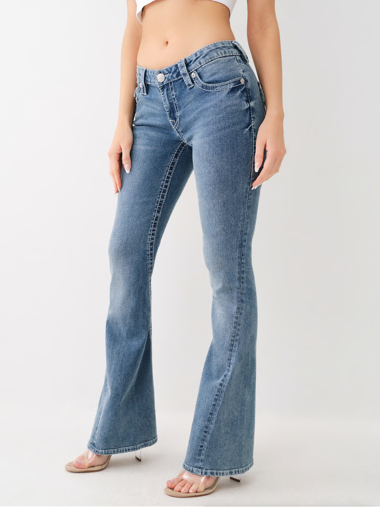 True Religion - BIG T HORSESHOE WING FLARE JEAN - Boho