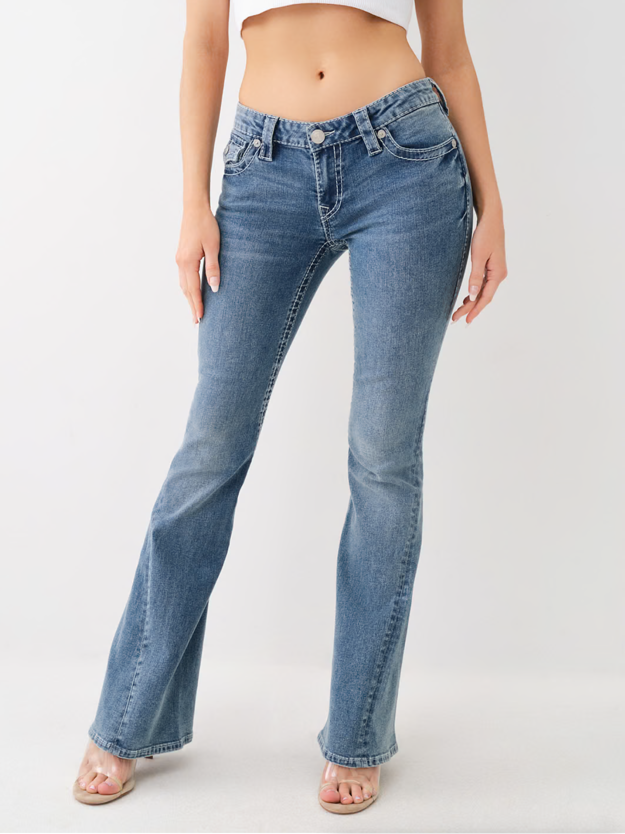 True Religion - BIG T HORSESHOE WING FLARE JEAN - Boho
