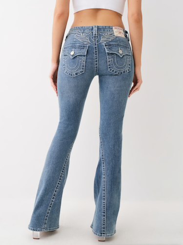 True Religion - BIG T HORSESHOE WING FLARE JEAN - Boho