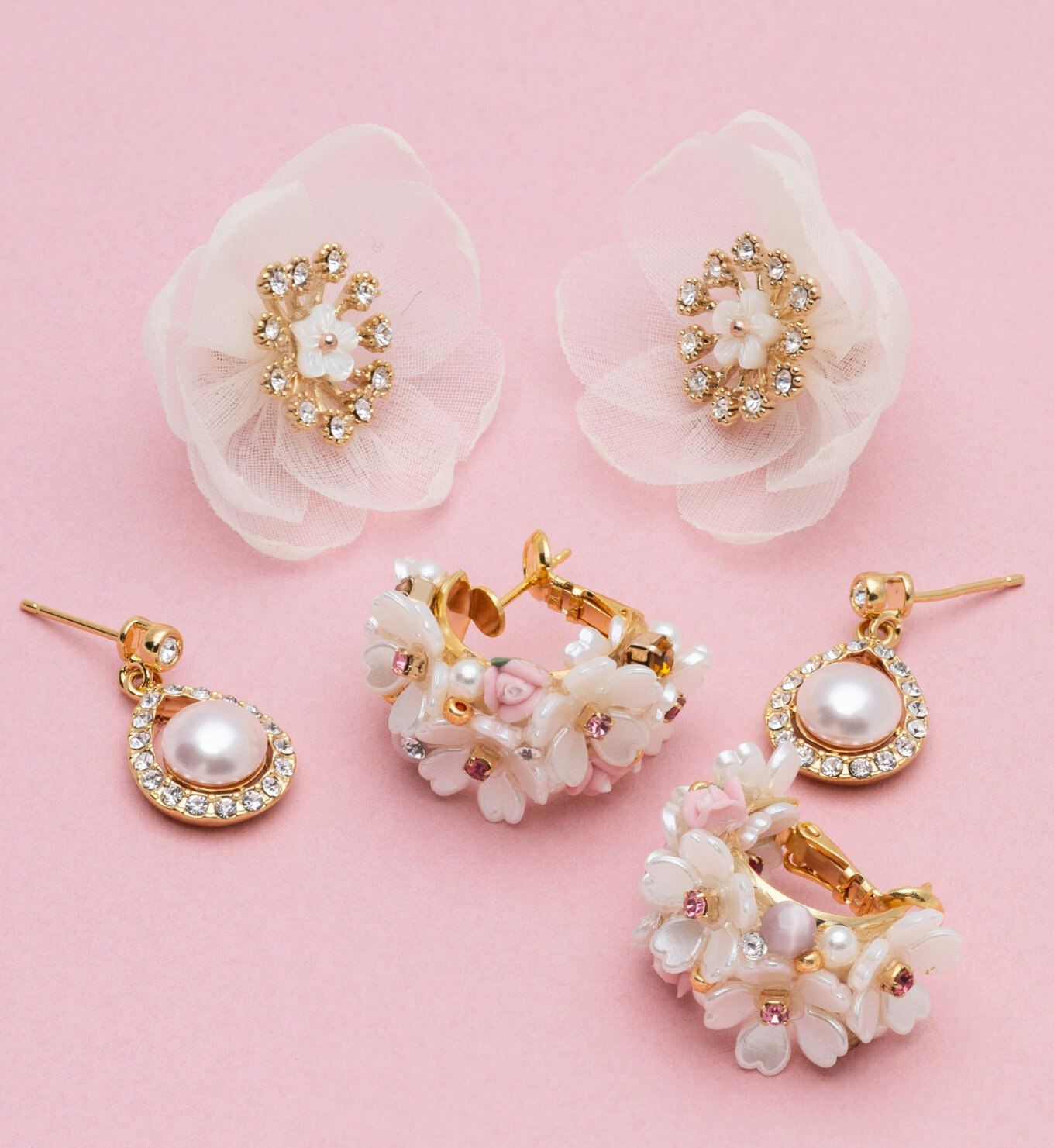 Lily and rose - ANASTASIA EARRINGS – IVORY
