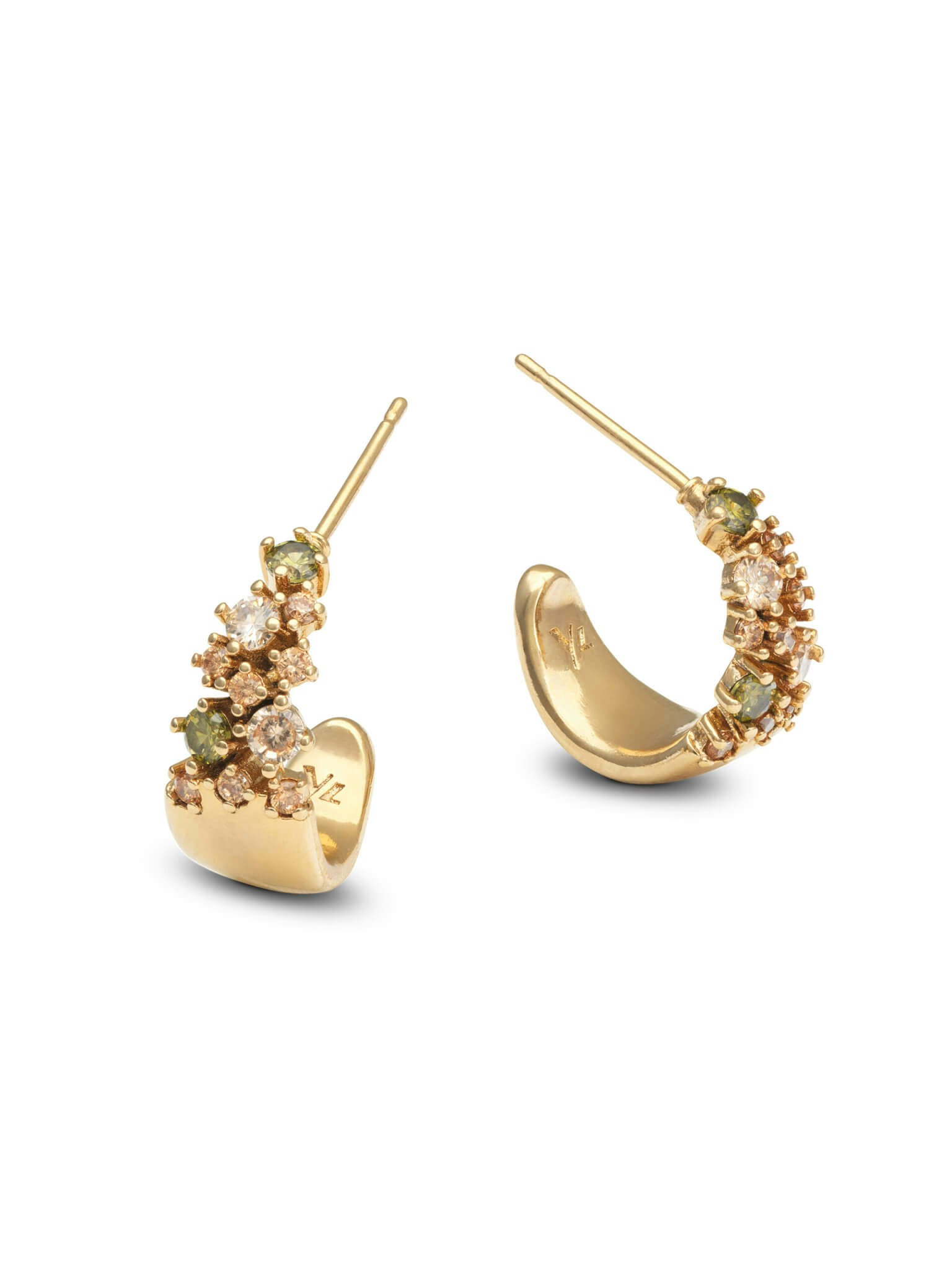 Ylva Li - PETITE MEADOW EARRINGS – PERIDOT