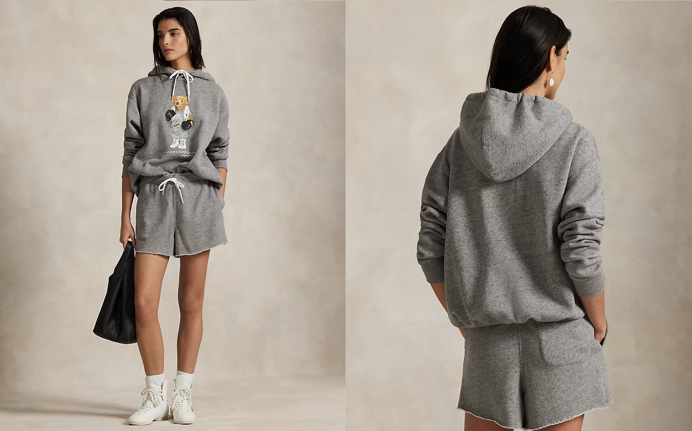 Polo Ralph Lauren - Polo Bear Fleece Hoodie - Dark Vintage Heather