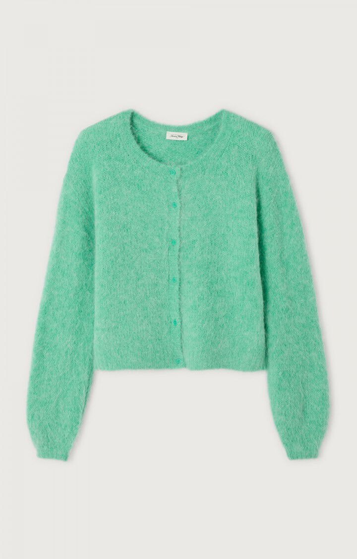 American Vintage - WOMEN’S CARDIGAN NIBY - MINT WATER MARL