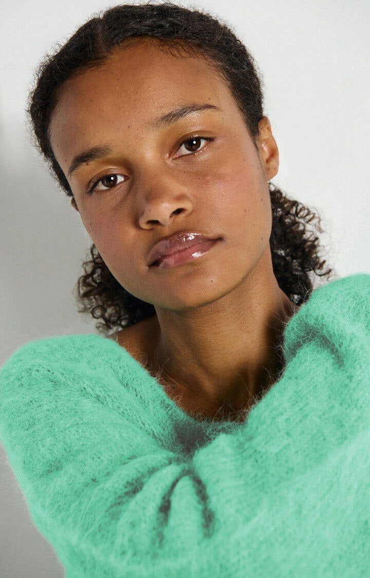 American Vintage - WOMEN’S CARDIGAN NIBY - MINT WATER MARL